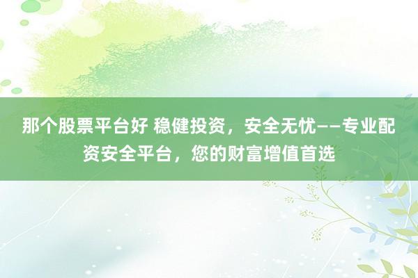 那个股票平台好 稳健投资，安全无忧——专业配资安全平台，您的财富增值首选